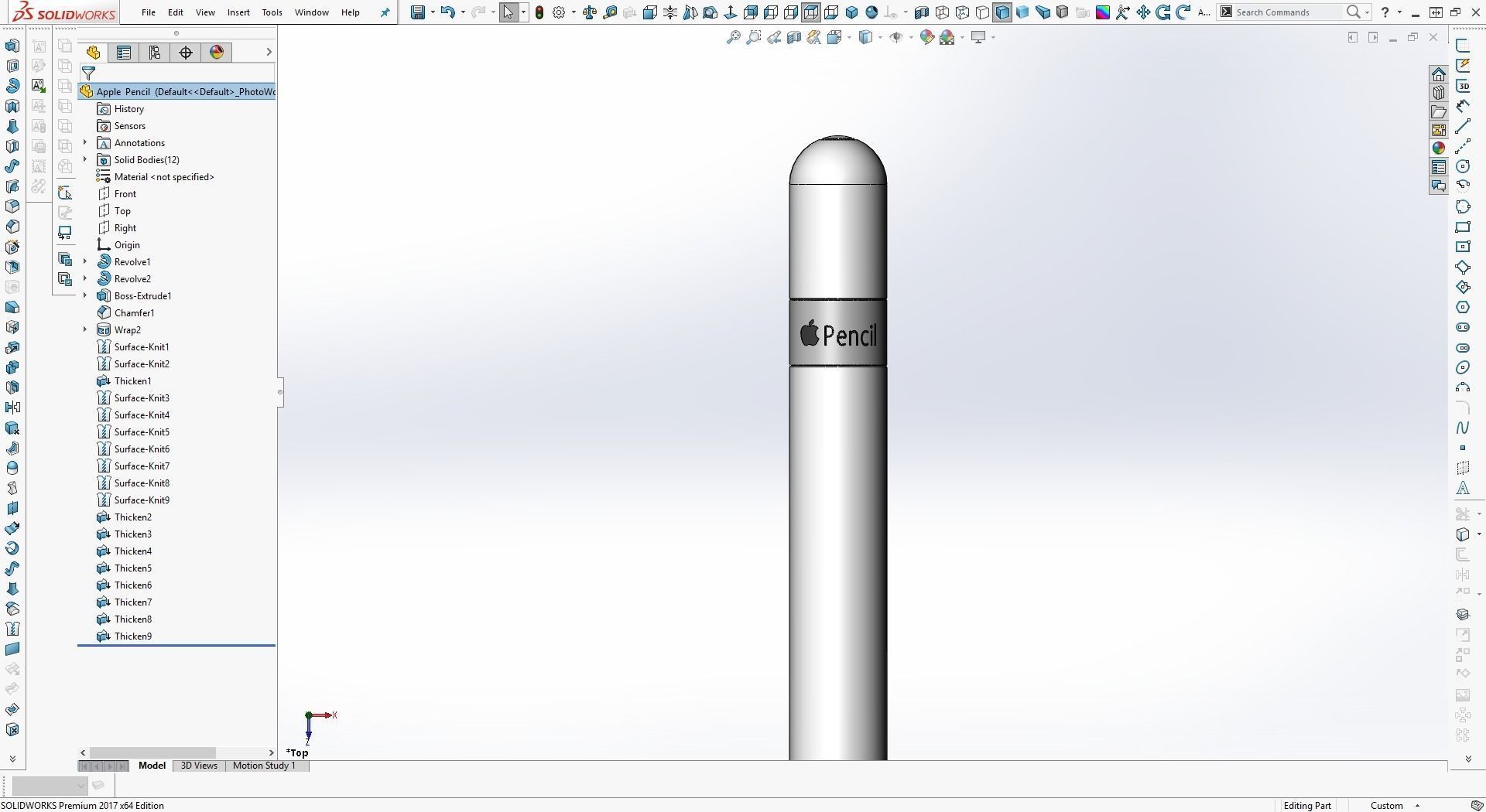 Apple Pencil 3D model_1