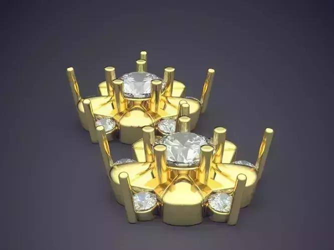 Flower Shaped Brooch With Diamonds CAD 4594