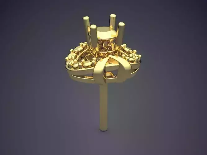 Earrings With Interesting Design CAD 4583