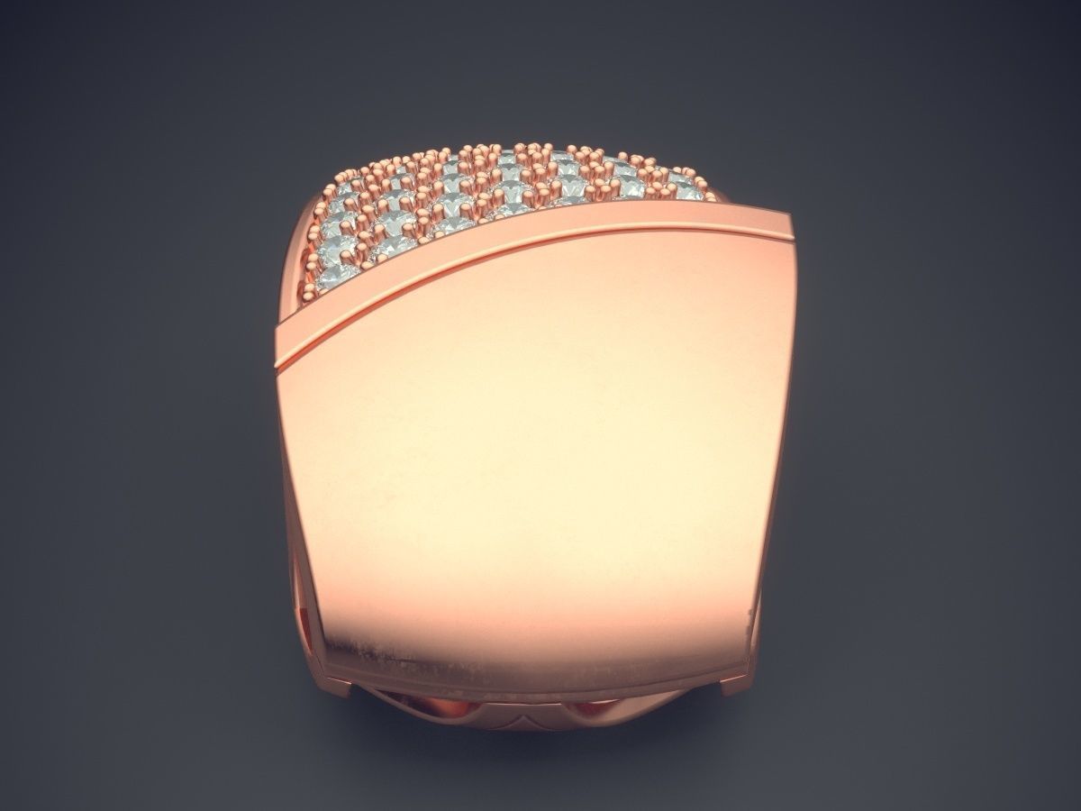 Interesting Jewelry Piece With Small Diamonds CAD 4581 3D print model_2