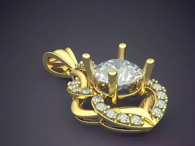 Complex And Uniquely Designed Pendant CAD 3993