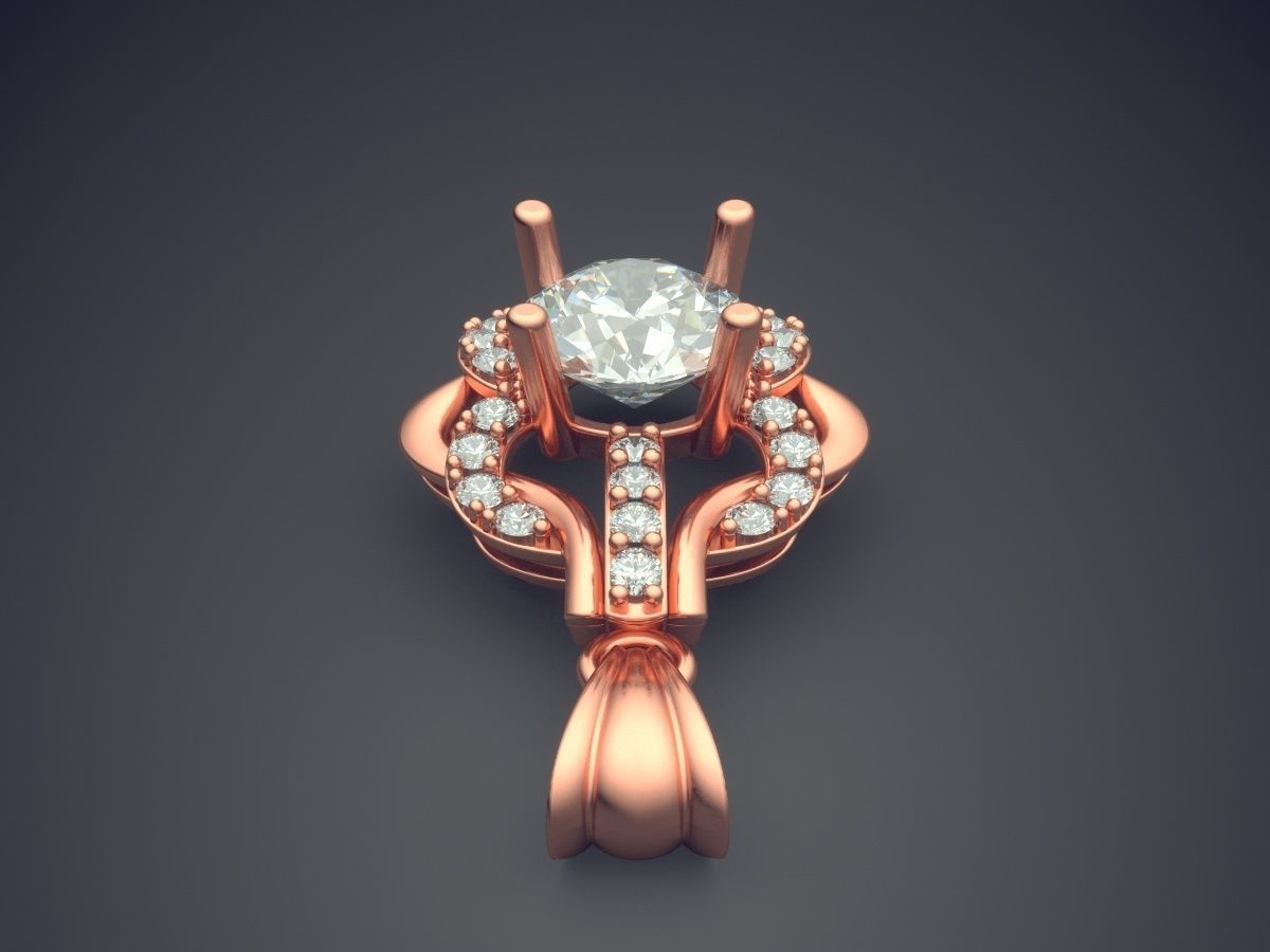 Complex And Uniquely Designed Pendant CAD 3993 3D print model_2