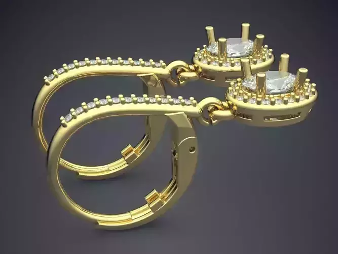 Luxury Earrings Covered In Diamonds CAD 3995