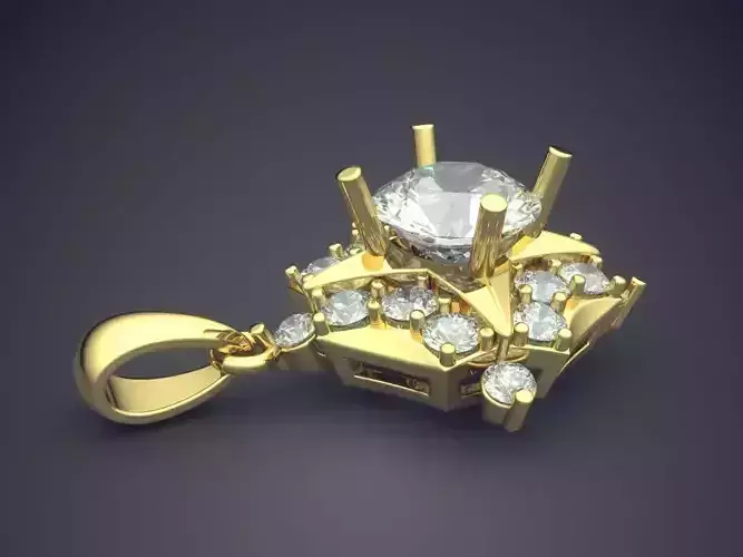 Pendant Full Of Diamonds CAD 3971