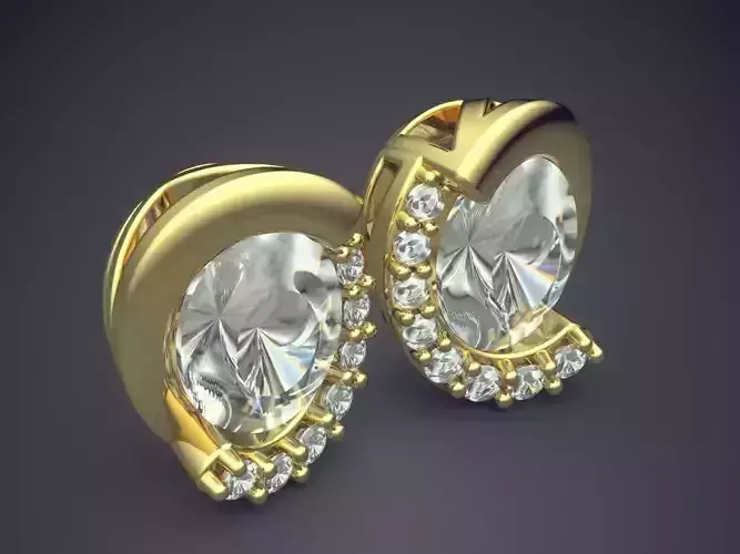 Jewelry Pieces With Diamonds CAD 3968 3D print model