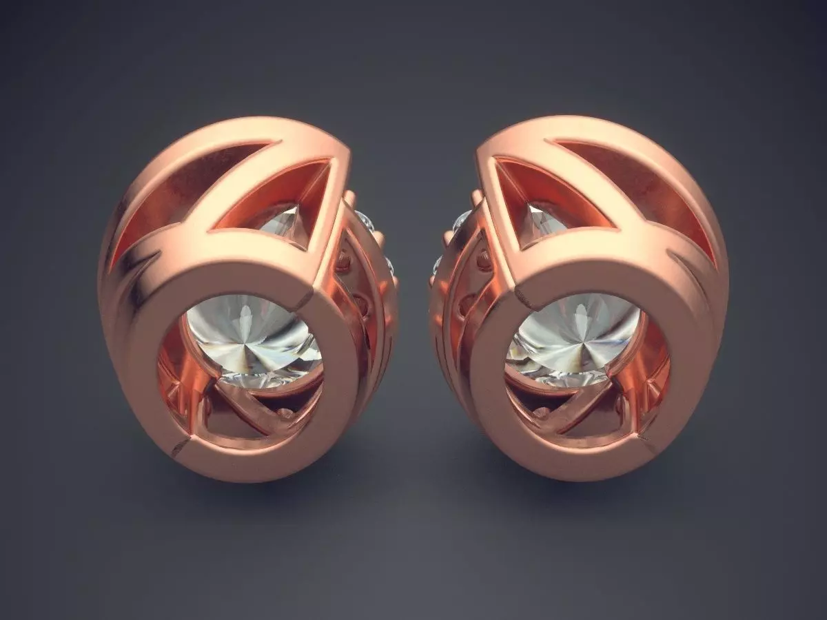 Jewelry Pieces With Diamonds CAD 3968 3D print model_2