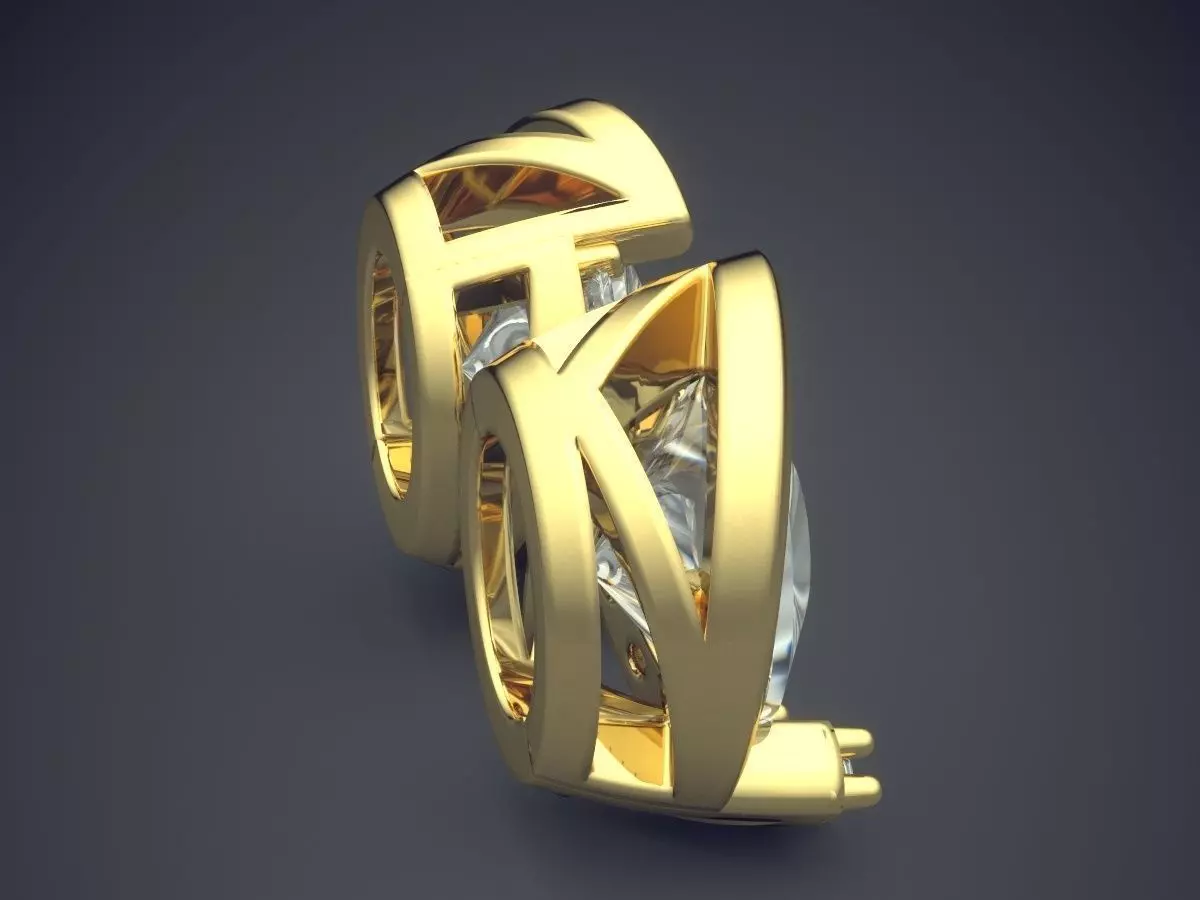 Jewelry Pieces With Diamonds CAD 3968 3D print model_3