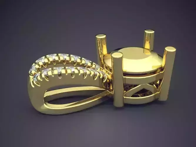 Pendant With Simple Ornament CAD 3964