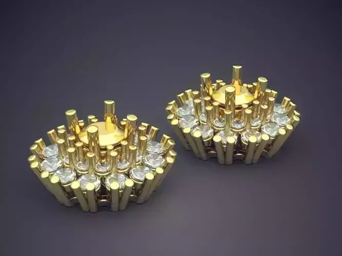 Earrings With Diamonds CAD-3951