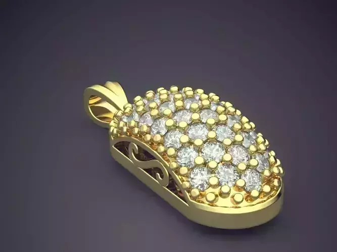 Pendant With Diamonds CAD-3953
