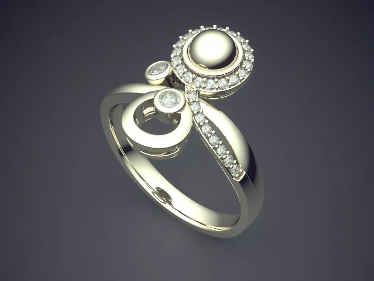 Ring CAD-3937 3D print model_1