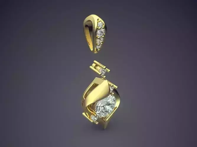 Pendant With Diamonds CAD-3930