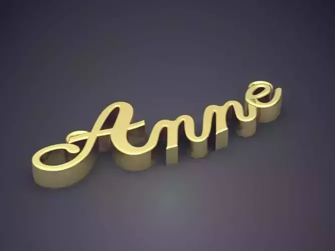 Pendant With Letters CAD-3926 3D print model