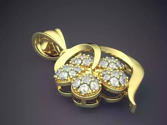 Pendant With Diamonds CAD-3912