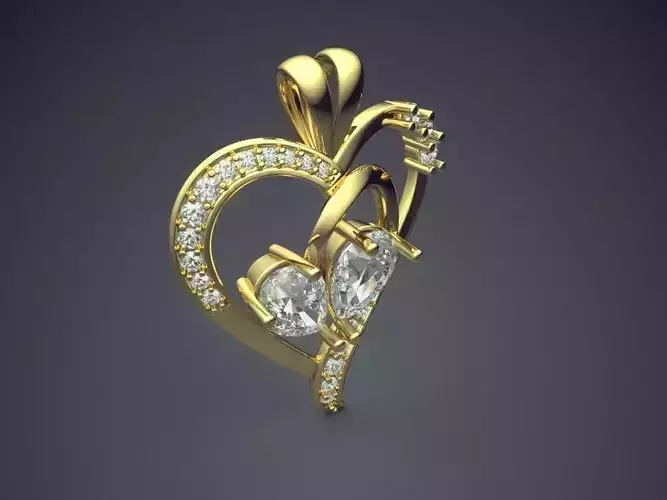 Pendant With Diamonds CAD-3910 3D print model