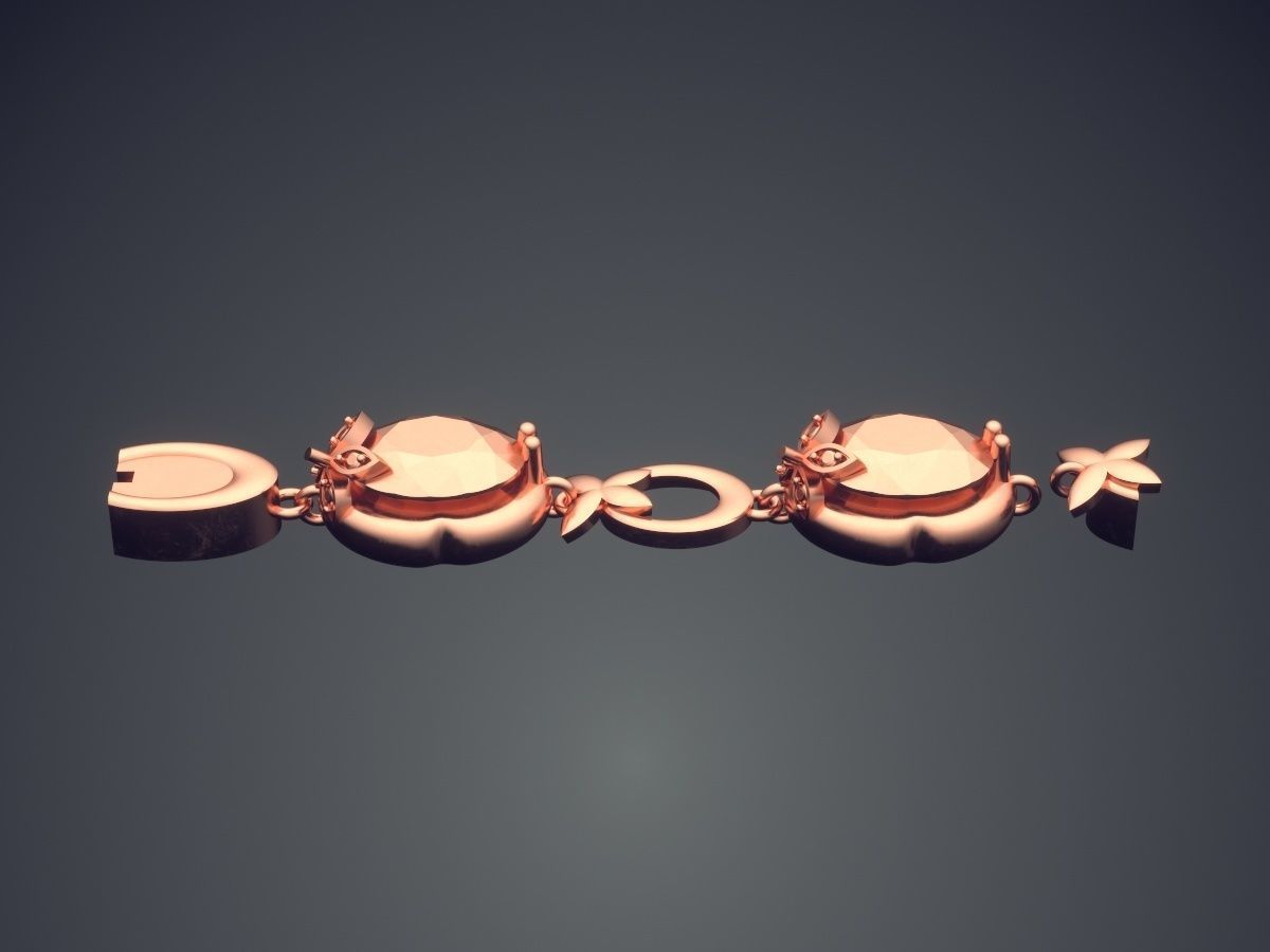 Bracelet CAD-3905 3D print model_2