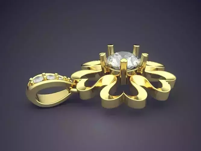 Pendant With Diamonds CAD-3901