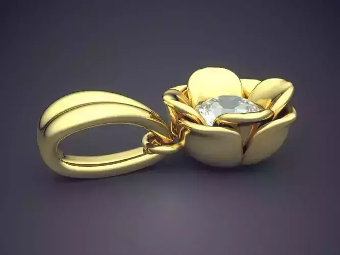 Pendant With Diamond CAD-3893