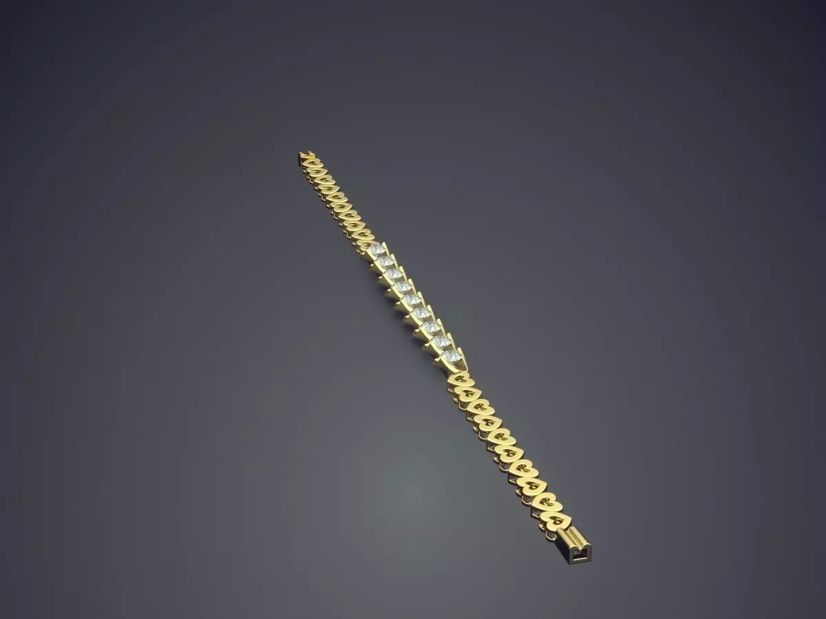 Bracelet CAD-3889 3D print model_3