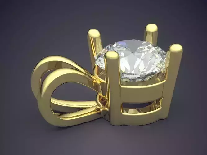 Pendant With Diamond CAD-3873