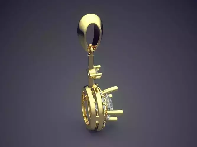 Pendant With Diamonds CAD-3864