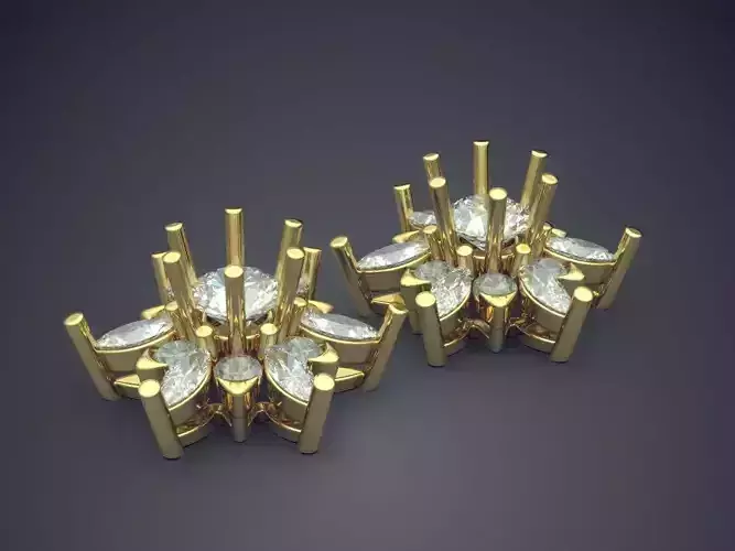 Brooch Made From Diamonds CAD 3860