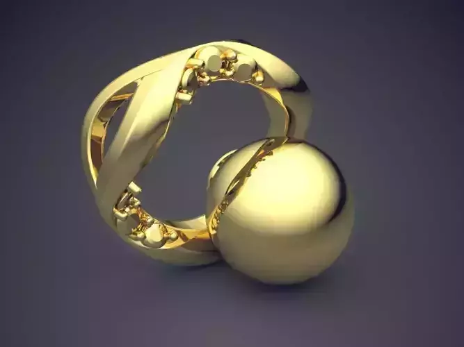 Sophisticated Jewelry Piece CAD 3858 3D print model