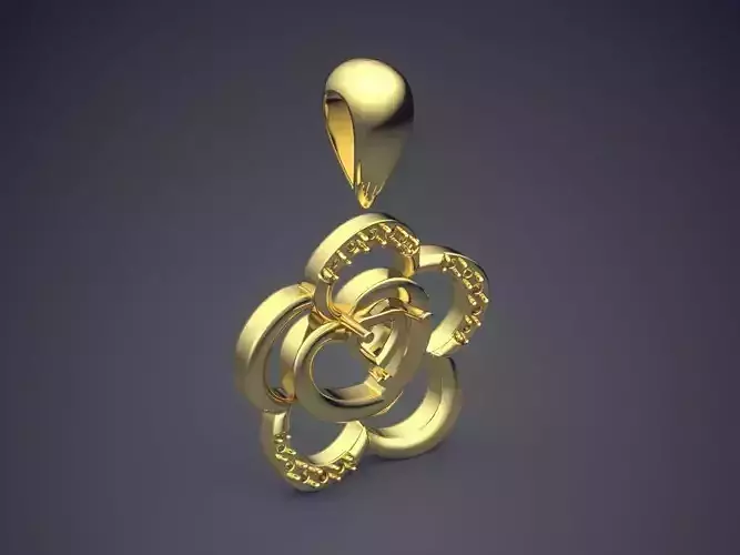 Simple Hollow Pendant CAD 3857 3D print model