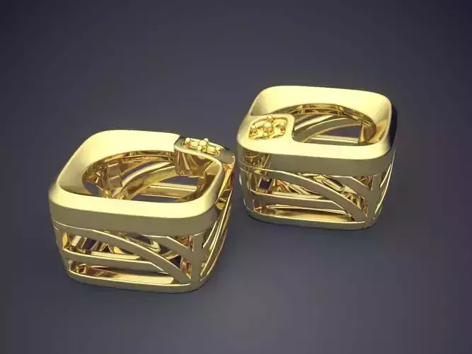 Cube Jewelry Piece CAD 3855 3D print model