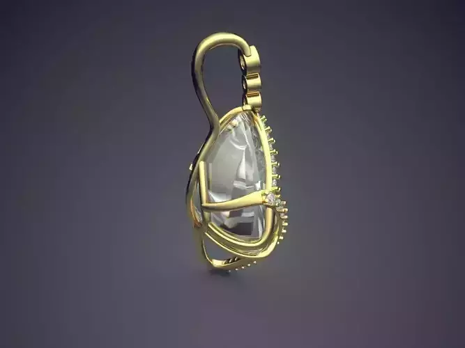 Pendant With Diamond CAD 3846