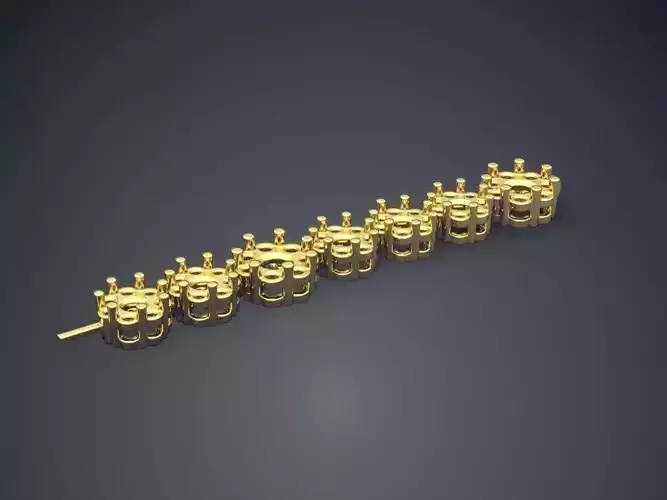 Jewelry Made From Flower Shaped Ornaments CAD 3843 3D print model