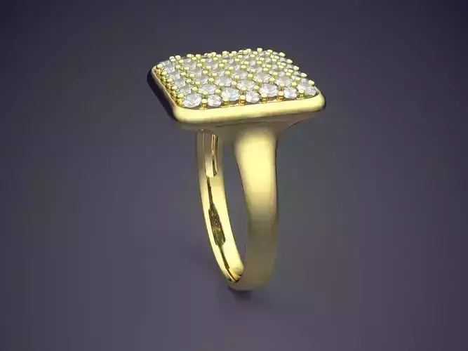 Ring With Diamonds CAD-3826