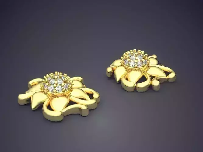 Flower Shaped Brooches CAD 3829