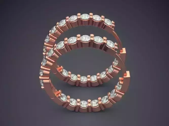 Ring With Ornaments Filled With Diamonds CAD 3817