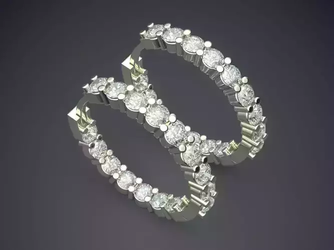 Ring With Ornaments Filled With Diamonds CAD 3817