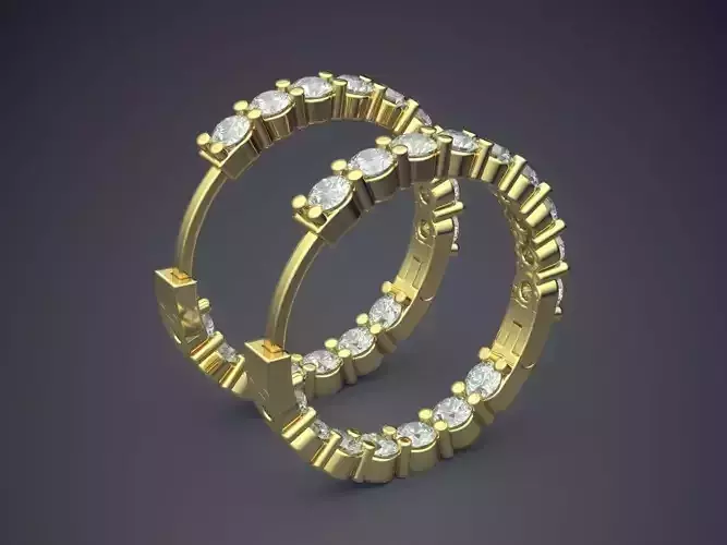 Ring With Ornaments Filled With Diamonds CAD 3817 3D print model