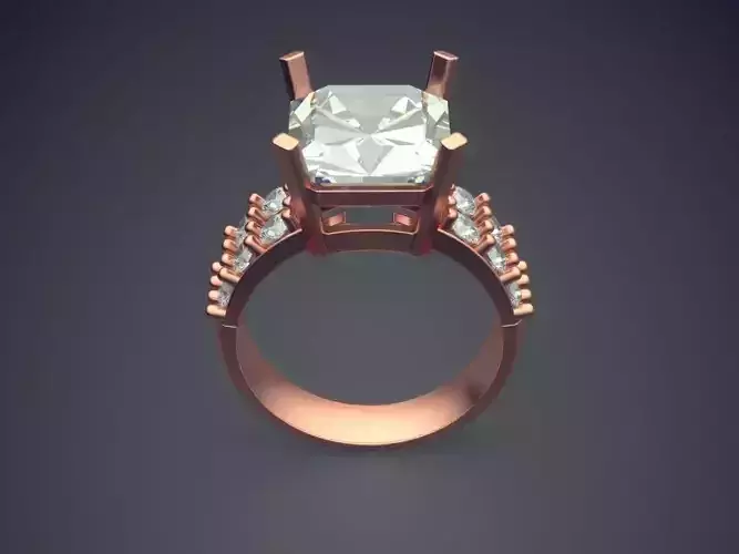 Ring With Enormous Diamond On Top CAD 3818