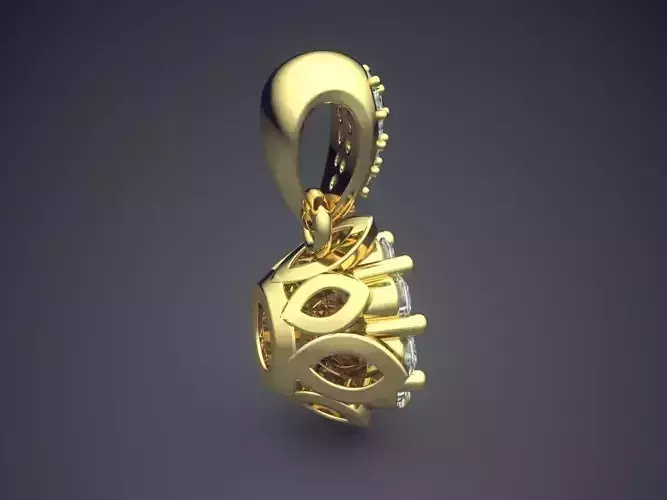 Earrings With Huge Diamond CAD 3813