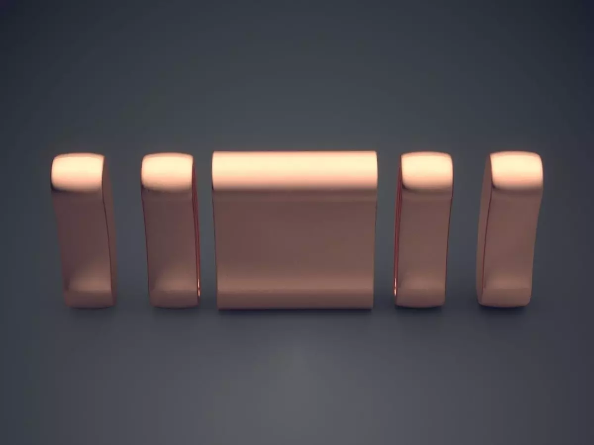 Simplistic Square Pendant  3D print model_2