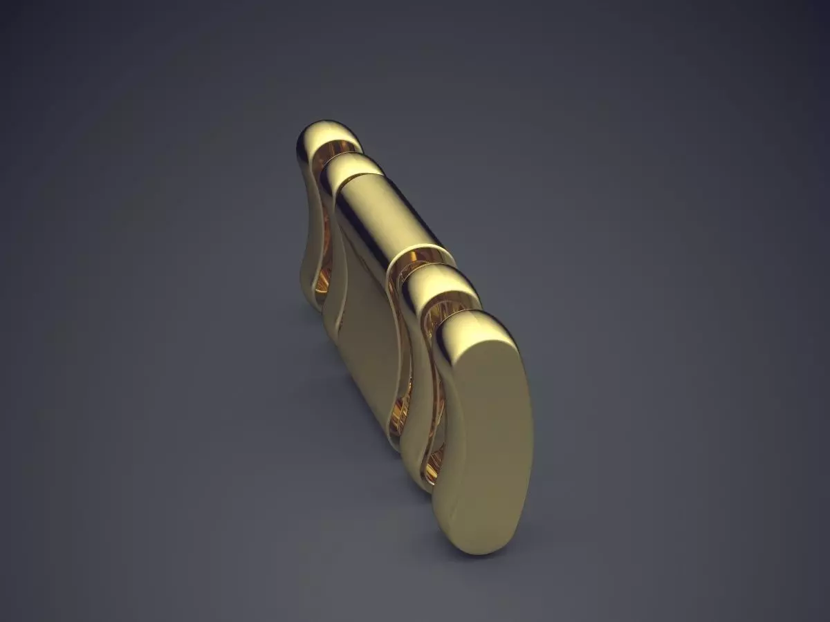 Simplistic Square Pendant  3D print model_3