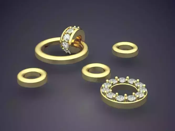 Small Circle Shaped Pendant CAD 3808