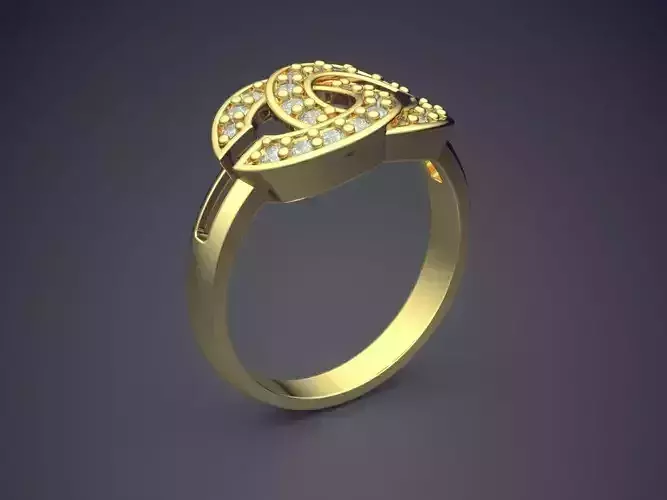 Ring With Interesting Ornaments CAD 3809 3D print model