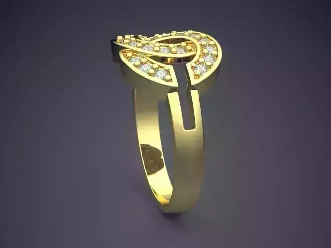 Ring With Interesting Ornaments CAD 3809