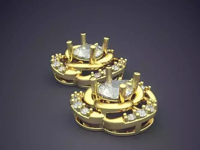 Pendant With A Lot Of Diamonds CAD 3806