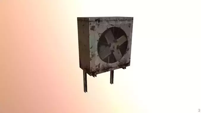 Low Poly Air Conditioner 