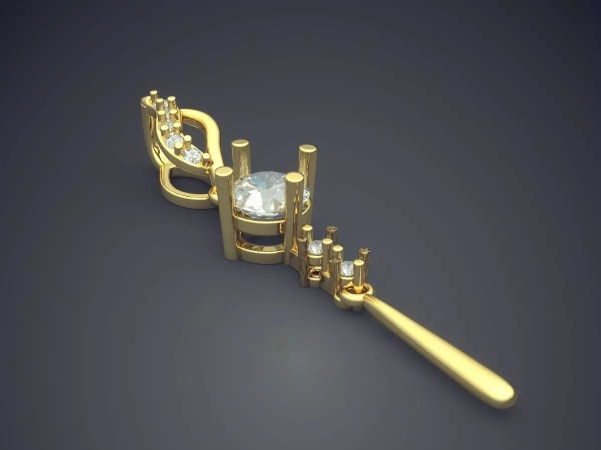 Luxury Jewelry Piece CAD 3799 3D print model