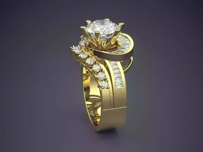 Ring With Plenty Diamonds On Top CAD 3785