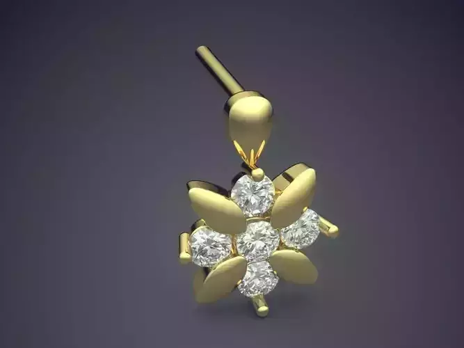 Small Earrings With Diamond Cross CAD 3768