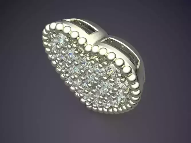 Heart Shaped Brooch CAD 3766