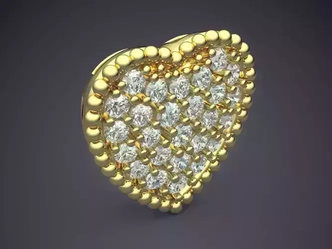 Heart Shaped Brooch CAD 3766
